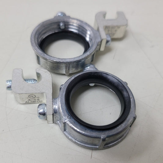 10 New Grounded Insulated 1" Zinc Metallic Grounding Bushings