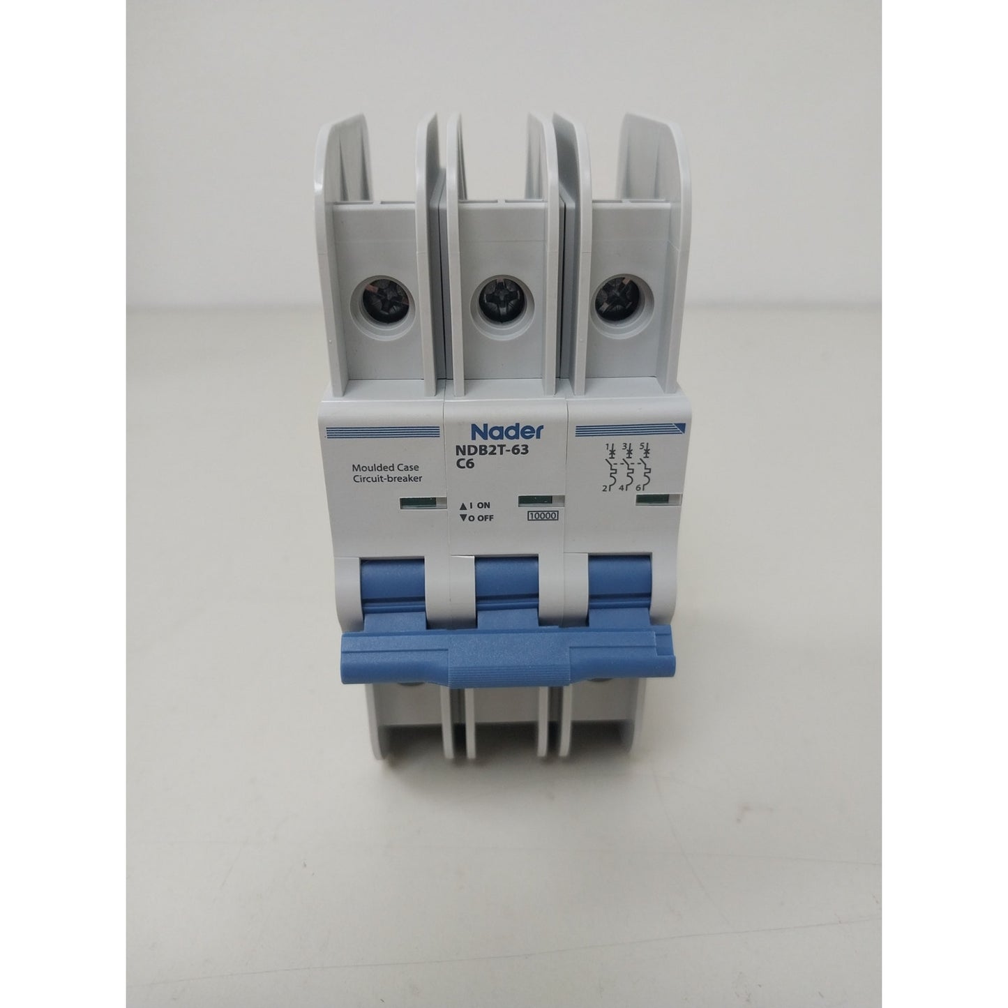 New ASI Nader NDB2T-63C6-3L 3 Pole Unit Moulded Case Circuit Breaker