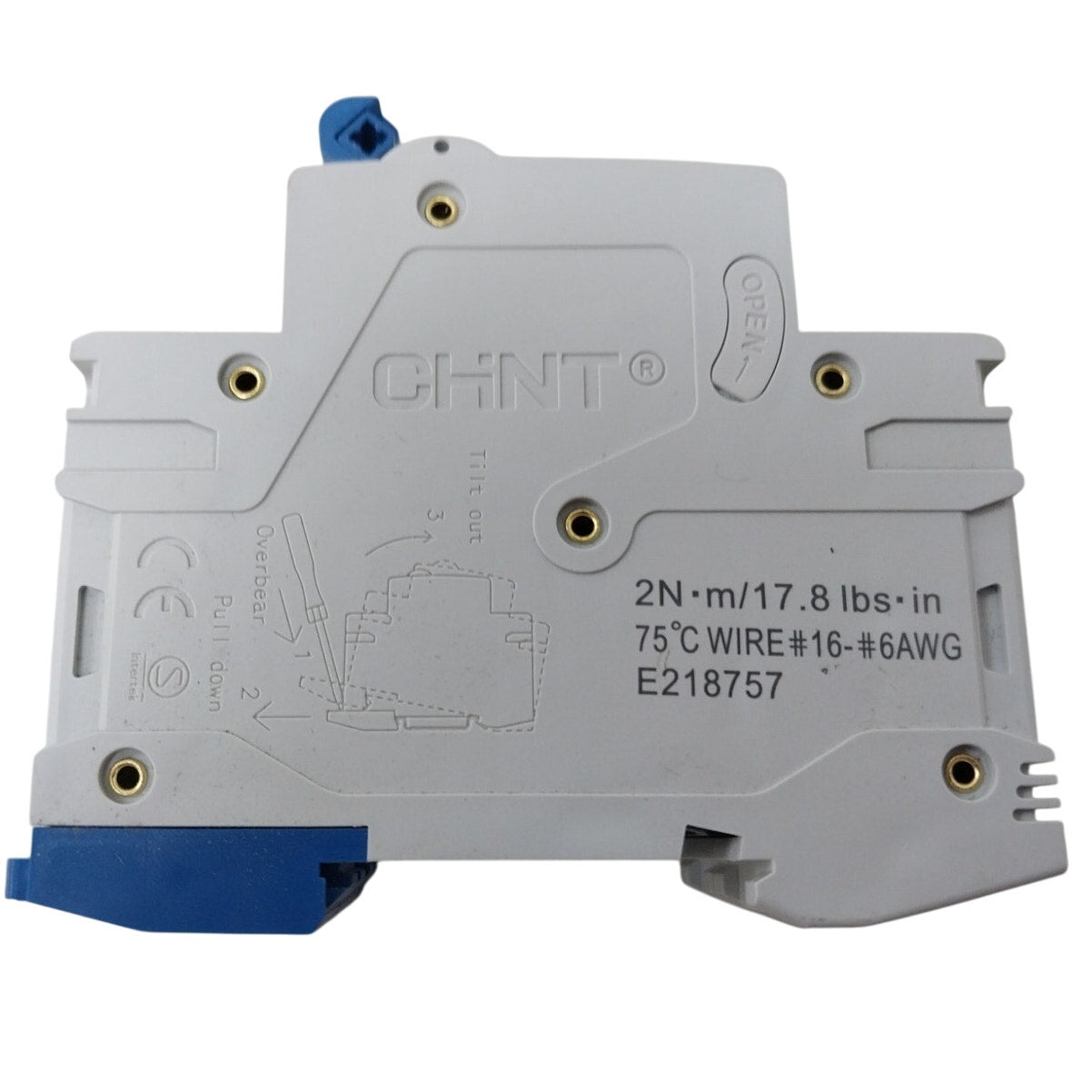 New CHNT Miniature Circuit Breaker Solar Rail Installation DZ47-63 C20 Kit