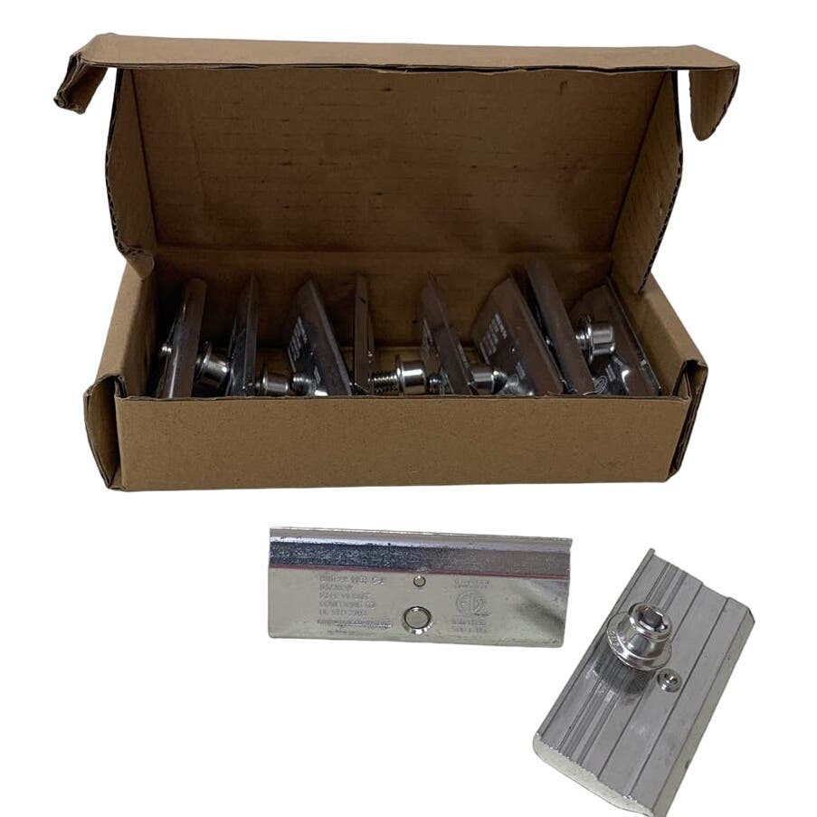 New Unirac Box of 10 SFM MPLE Mount 008114M Metal Solar Panel Mounts w Screws