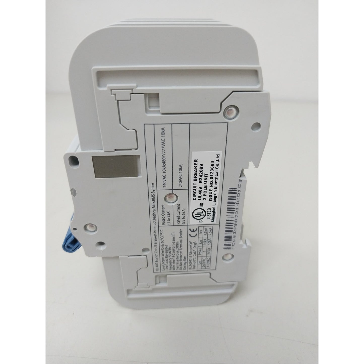 New ASI Nader NDB2T-63C6-3L 3 Pole Unit Moulded Case Circuit Breaker