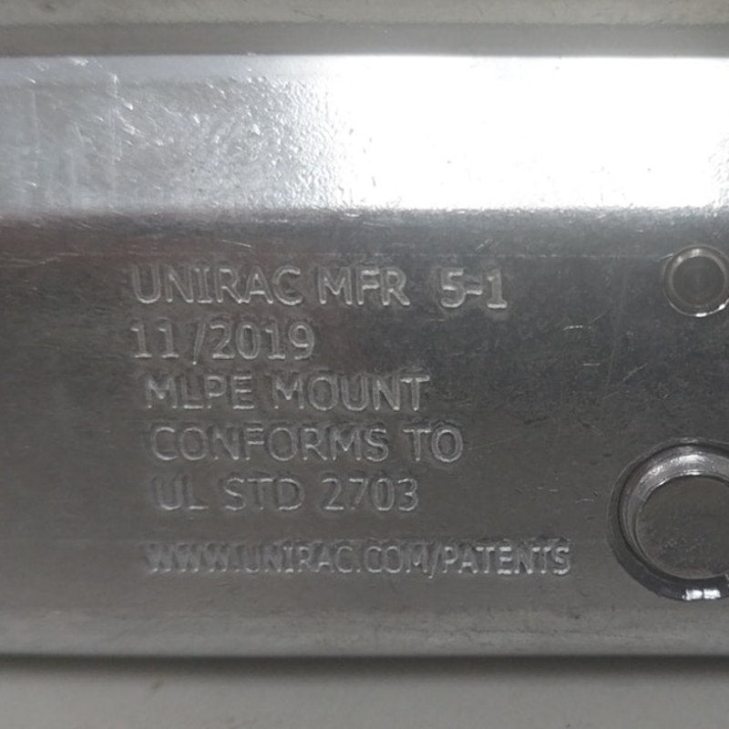 5 New Unirac MFR 5-1 Silver Microinverter Optimizer MLPE Solar Panel Mounts