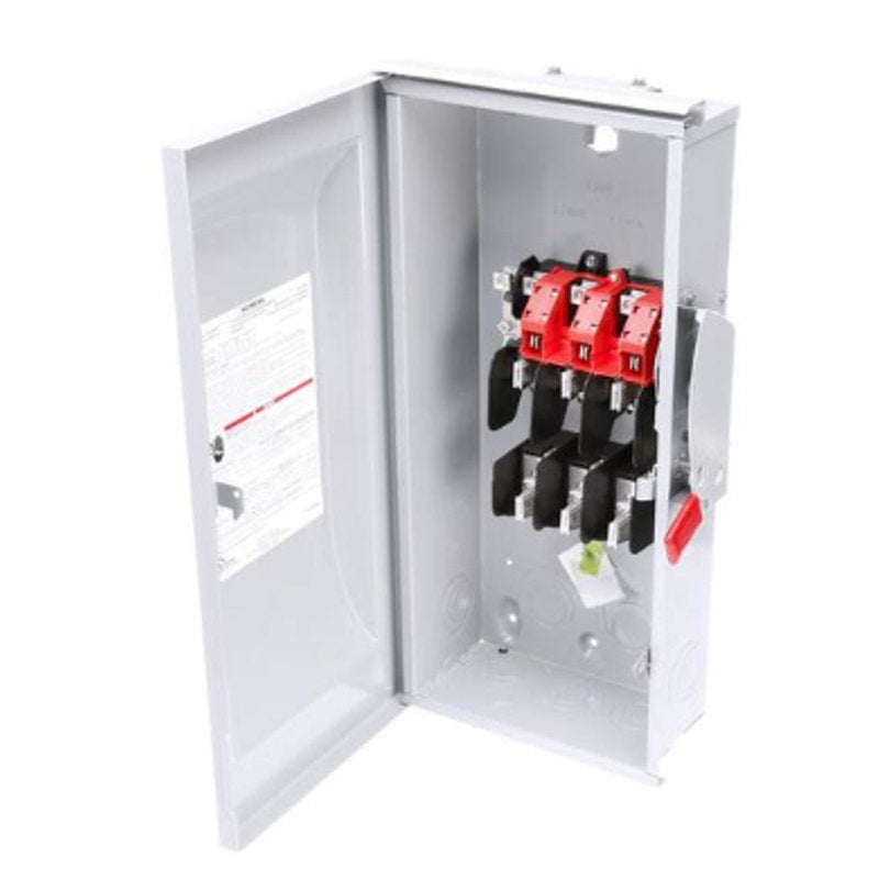 New In Box Siemens General Duty 100A 3 Pole 240V Outdoor Fusible Safety Switch