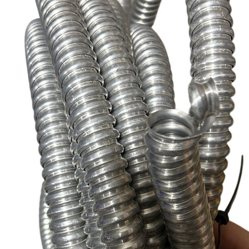 New 25' 25ft 3/4" .75" Flexible Aluminum Metal Flex Pipe Electrical Conduit
