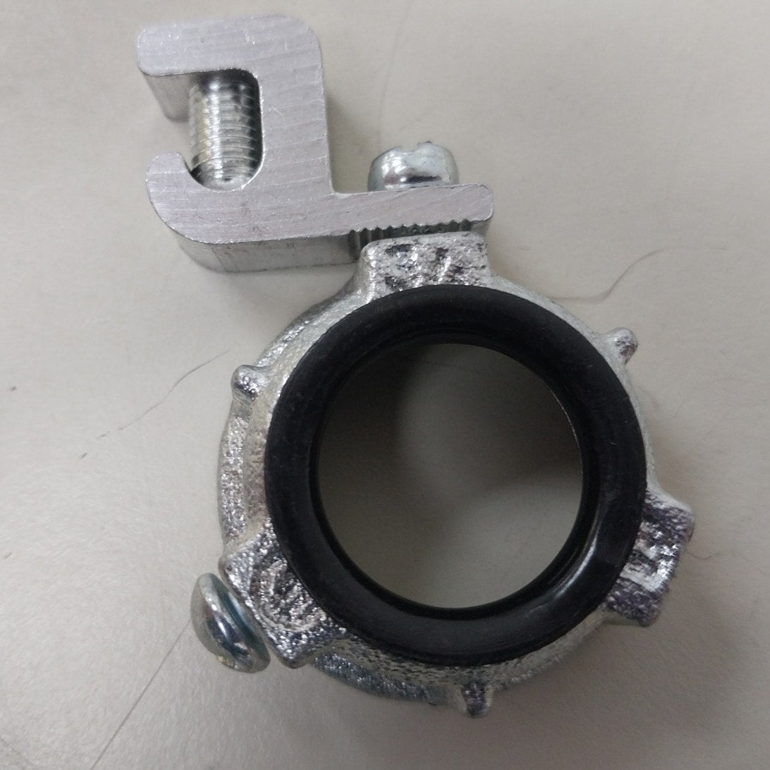10 New Grounded Insulated 3/4" Zinc Metallic Grounding Bushings