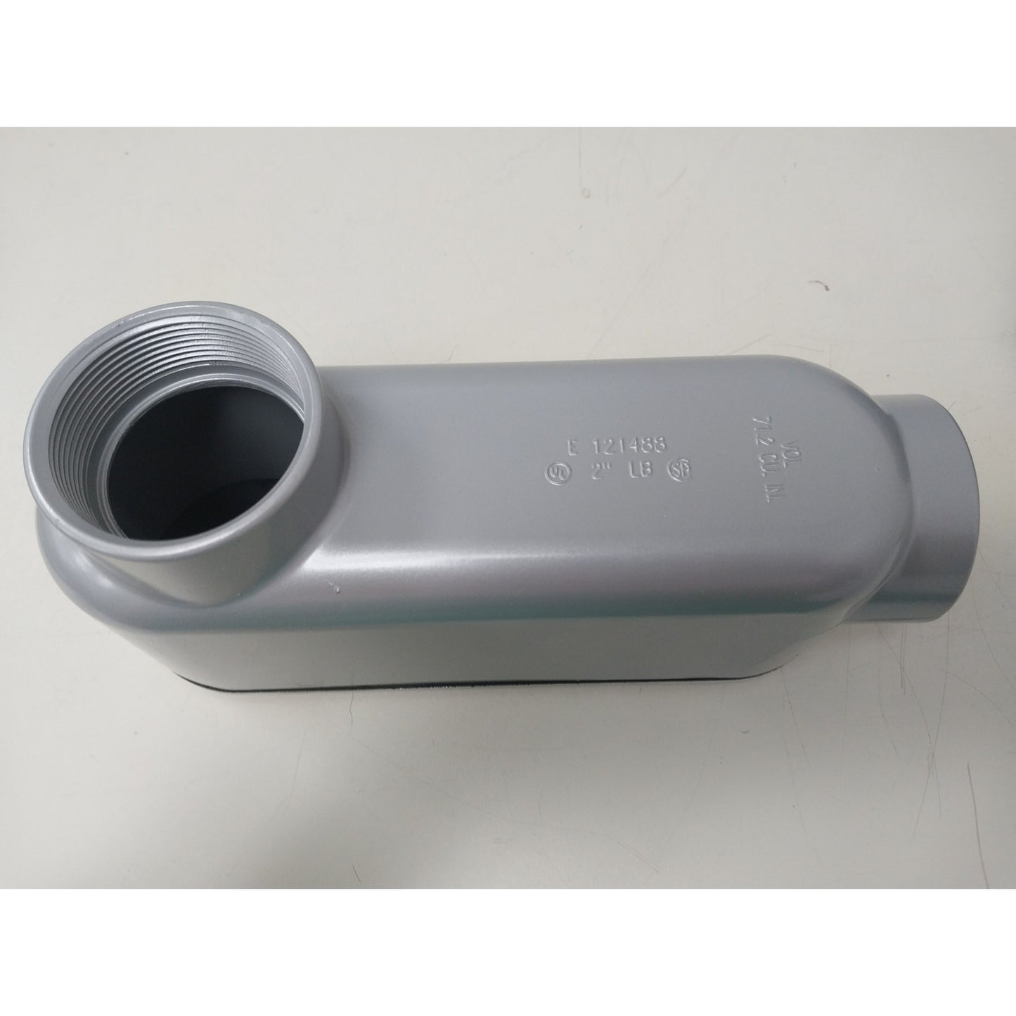 New Bridgeport LB-46CG 2" Die Cast Aluminum Conduit Body With Cover & Gasket