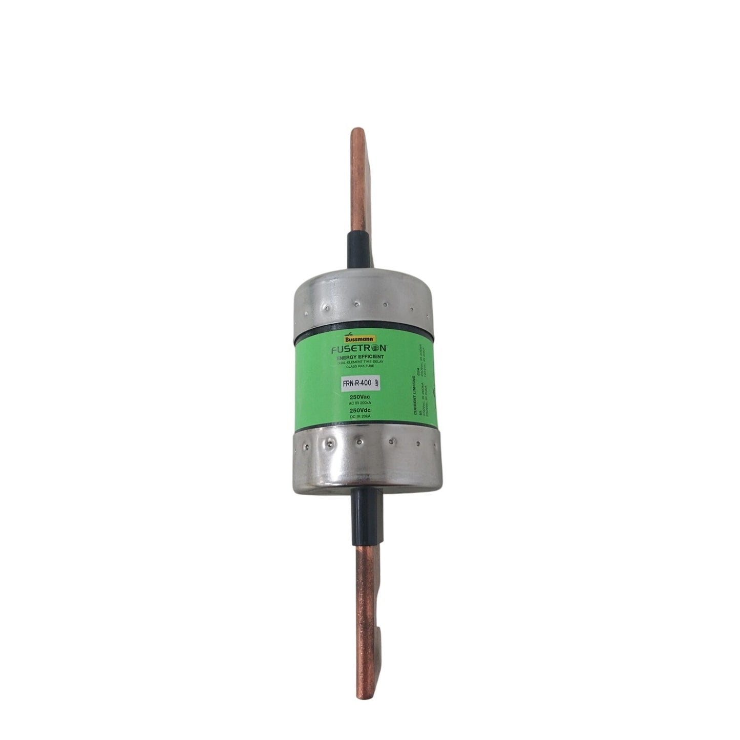 New Cooper Bussman Fusetron Energy Efficient 250Vac FRN-R-400 RK5 Fuse Open Box