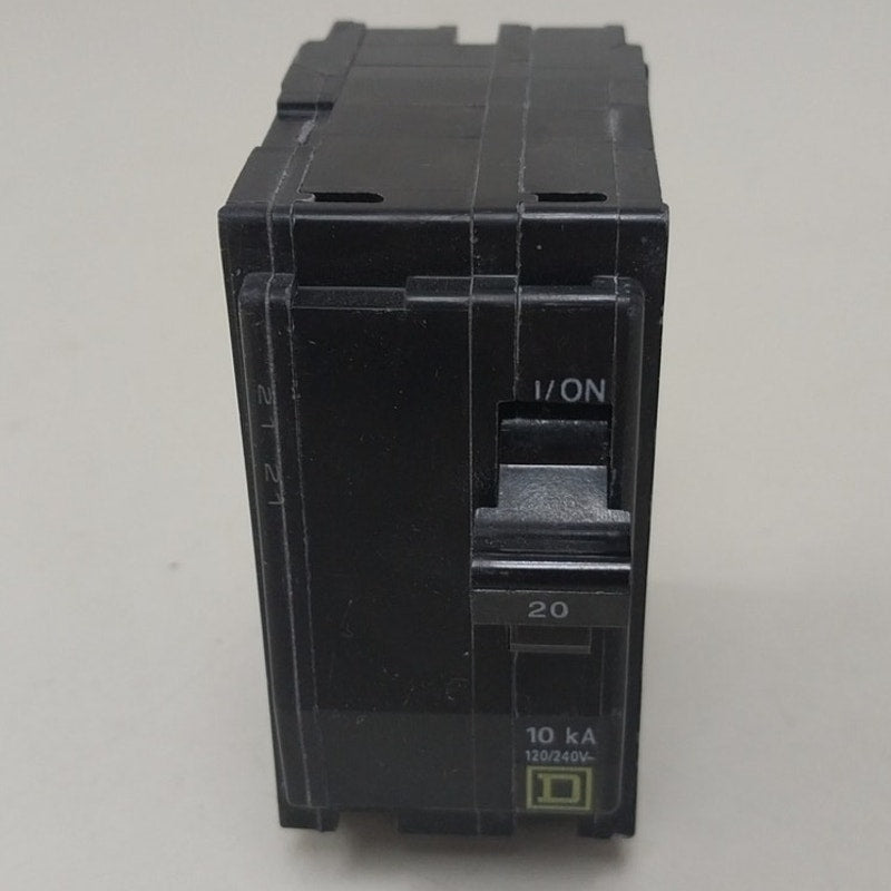 New Square D 20A 120/240V 10KA QO240 Circuit Breaker - Open Box
