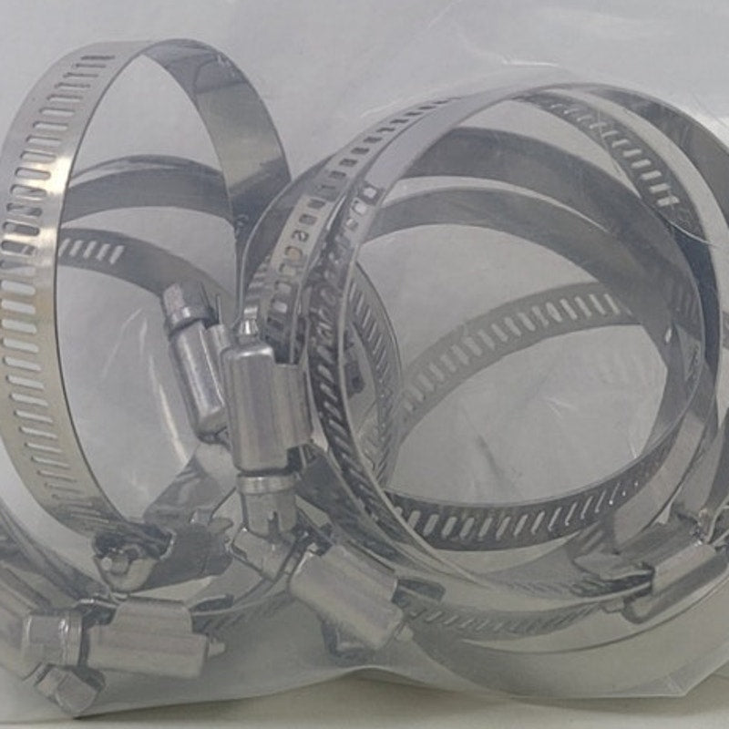 Lot of 9 New 2.75" Diameter Interlocked Worm Gear Hose Clamps 304-46-70