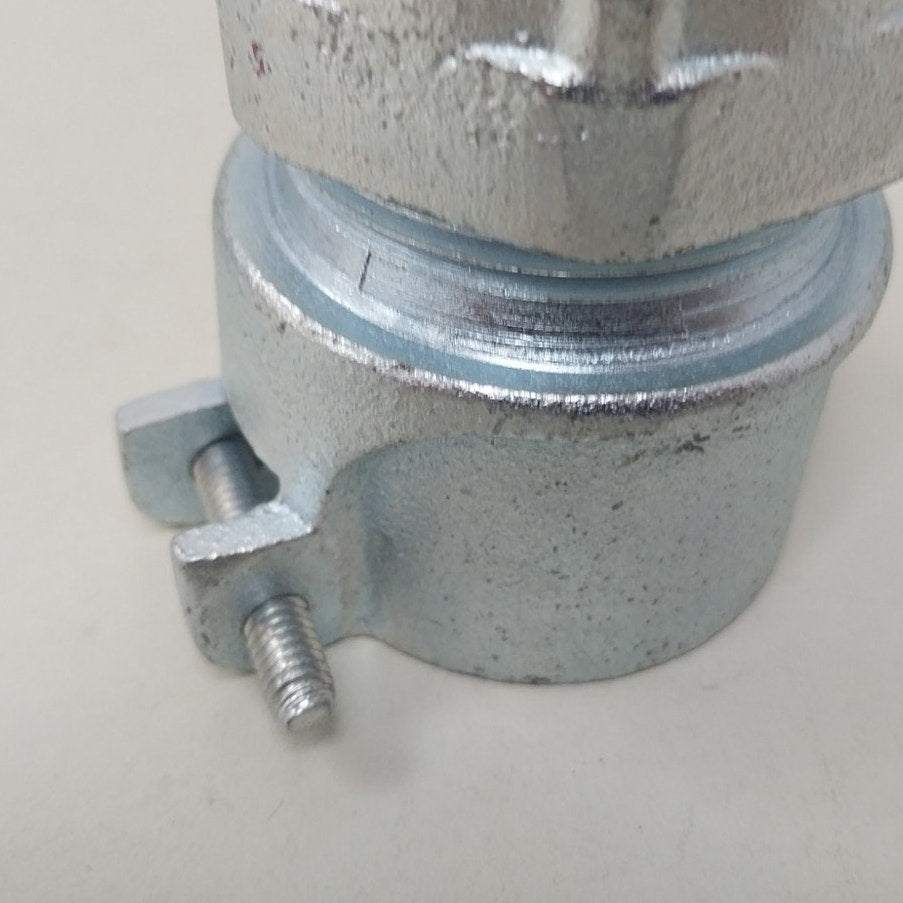4 New 1.5" Squeeze Throat Metal Conduit Connectors Open Box