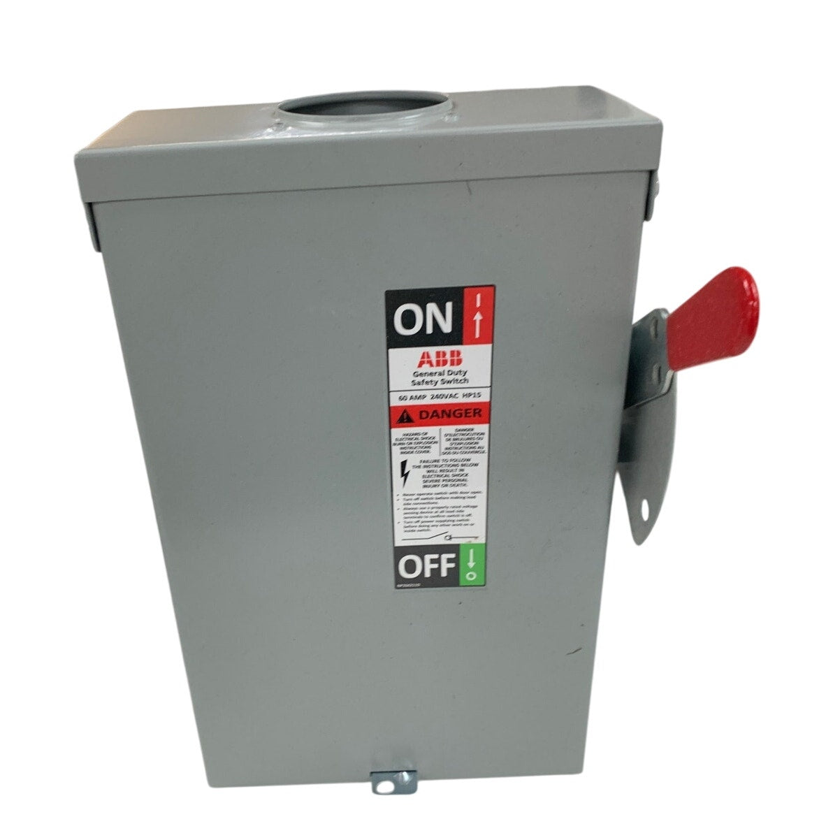 ABB TGN3322R General Duty Safety Switch 60A Non-fusible 3 Pole 240VAC / 250VDC