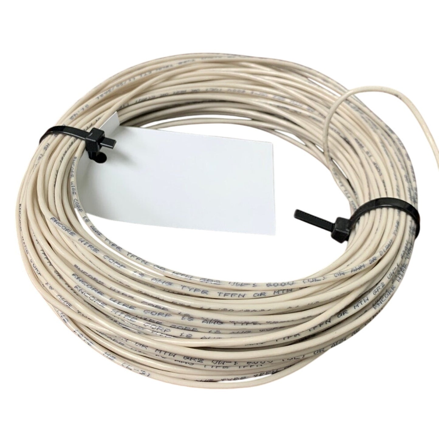 New 60' Encore Wire White 18 AWG THHN THWN Stranded Copper Wire - Open Box