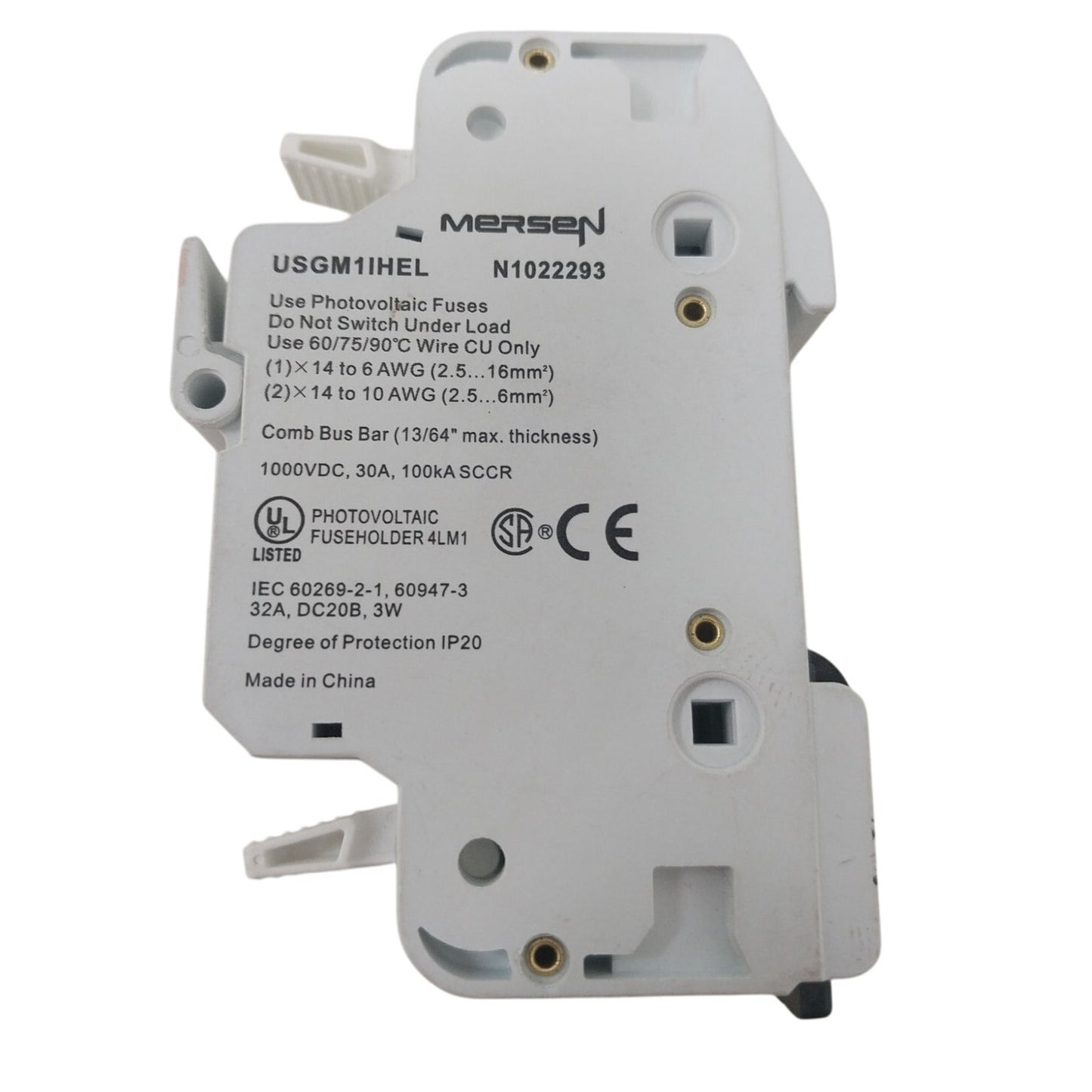 New Ferraz Shamut 1000VDC 30A Photovoltaic PV Fuse Holder Open Box