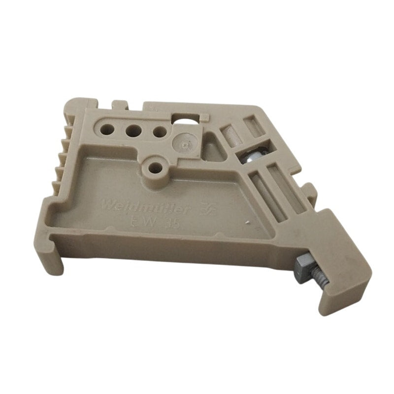 12 New Weidmuller EW 35 Tan Plastic End Brackets - Open Box