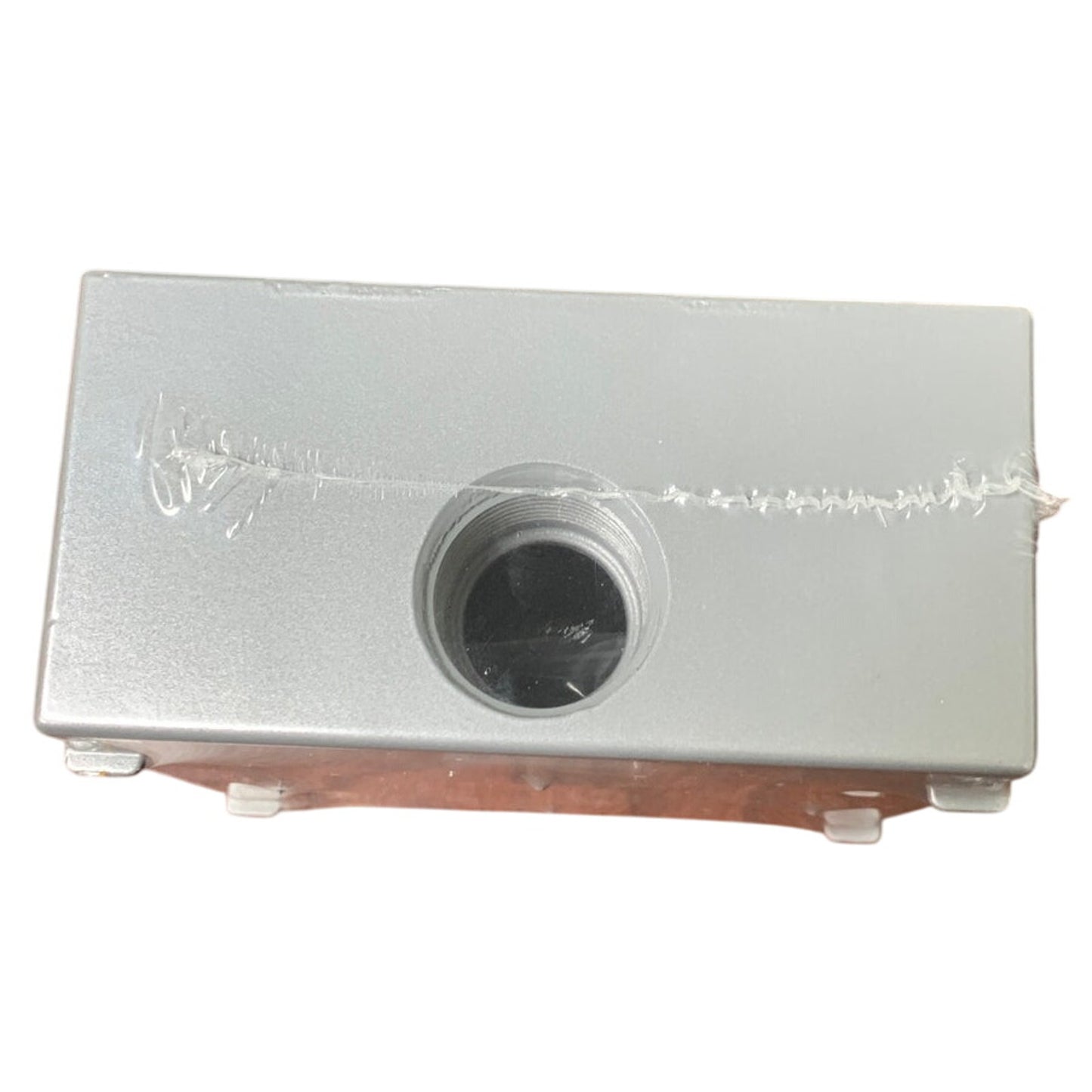 New Eaton TP7090 Two Gang Weatherproof Aluminum 4.5" Outlet Box w Cover