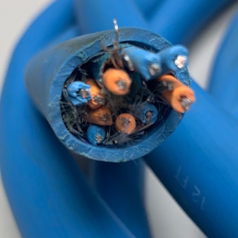 14' New Belden 2120A 5PR18 Shielded 600V 90C Wet Dry Direct Burial 5 Pair Cable