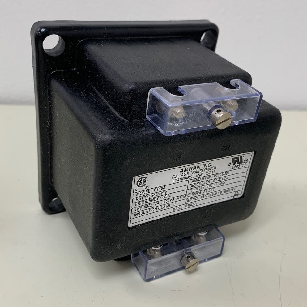 New Amran PT104-288 Standard Voltage Transformer 288/120V