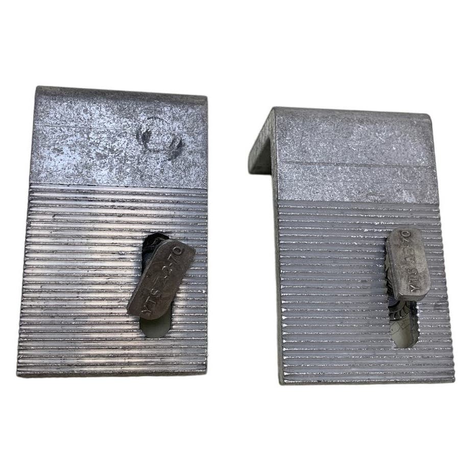 Lot of 2 New Ironridge Assembled Slotted L Foot Mill 461009 Mounting Brackets