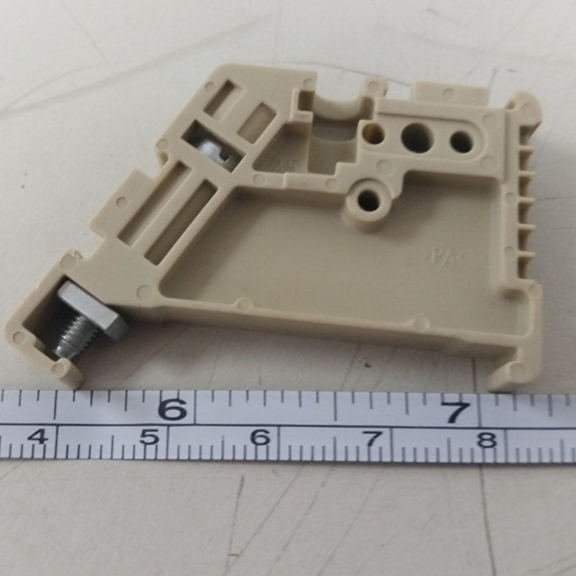 12 New Weidmuller EW 35 Tan Plastic End Brackets - Open Box