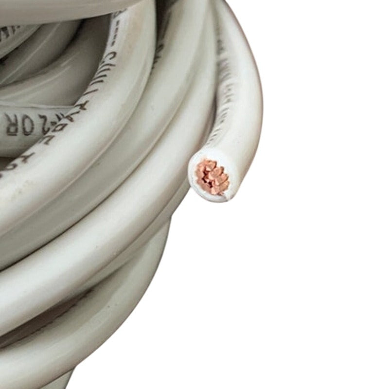 New 55’ White 10 AWG THHN THWN Stranded Copper Alan Wire - Open Box