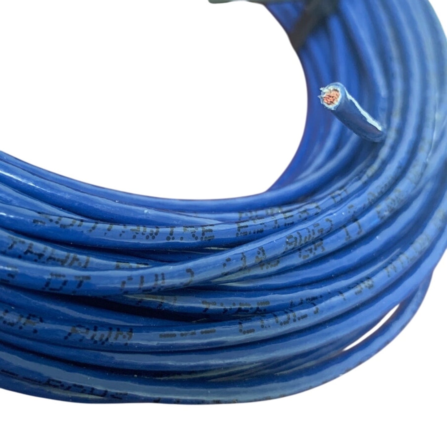 New 100’ Blue 14 AWG THHN THWN Stranded Copper Wire - Open Box