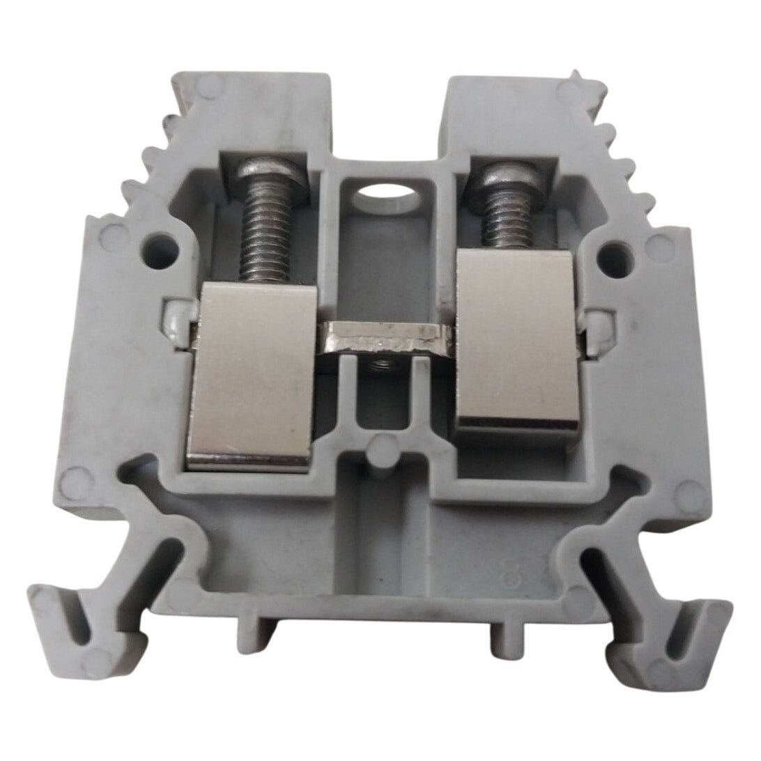 8 New Allen Bradley 1492 W-10 Gray Plastic End Anchors Brackets - Open Box
