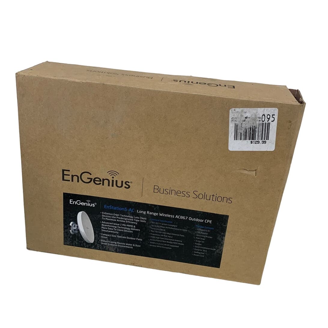 New EnGenius Long Range Wireless AC867 Outdoor CPE Wireless Networking Device