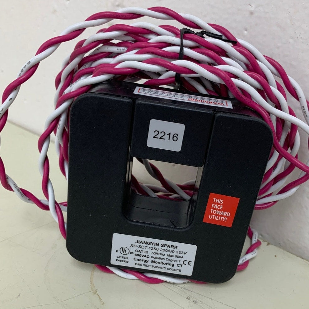 New Jiangyin Spark XH-SCT-1250-200A/0 333V Energy Monitoring CT Max 600A