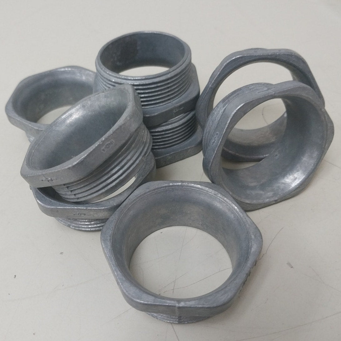 8 New 1.5" Threaded Metal Bushed Nipple FIttings - Open Box