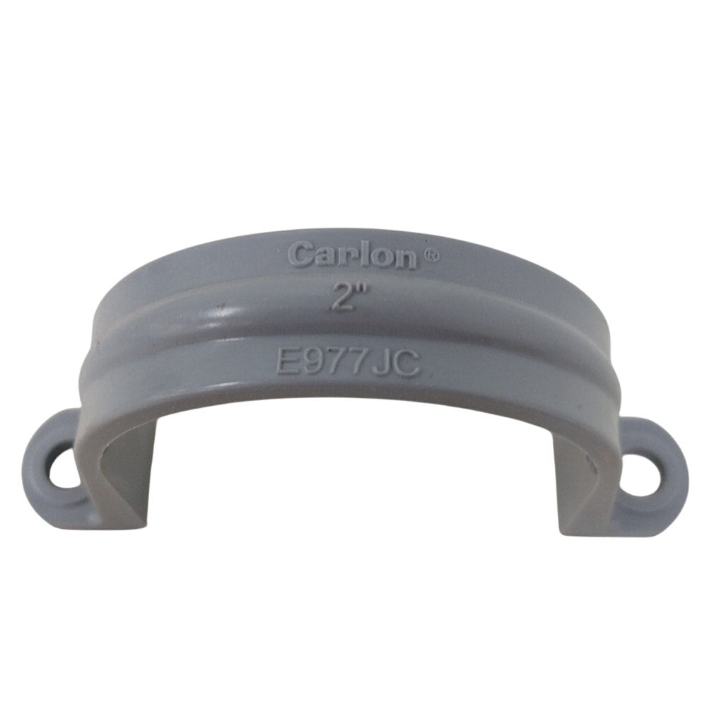 4 New Carlon 2-Hole 2" PVC E977JC Gray Electrical Conduit Clamps