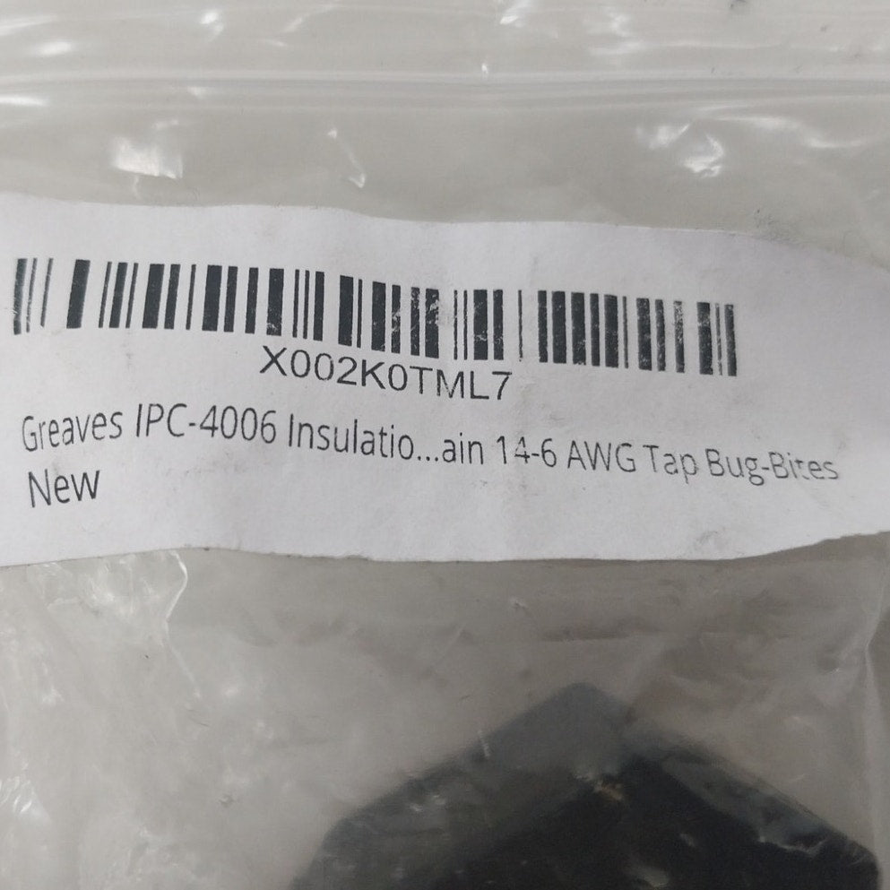 New Open Box Greaves ILSCO IPC4006 Insulated Piercing Connector 14-6 AXG Tap Bug