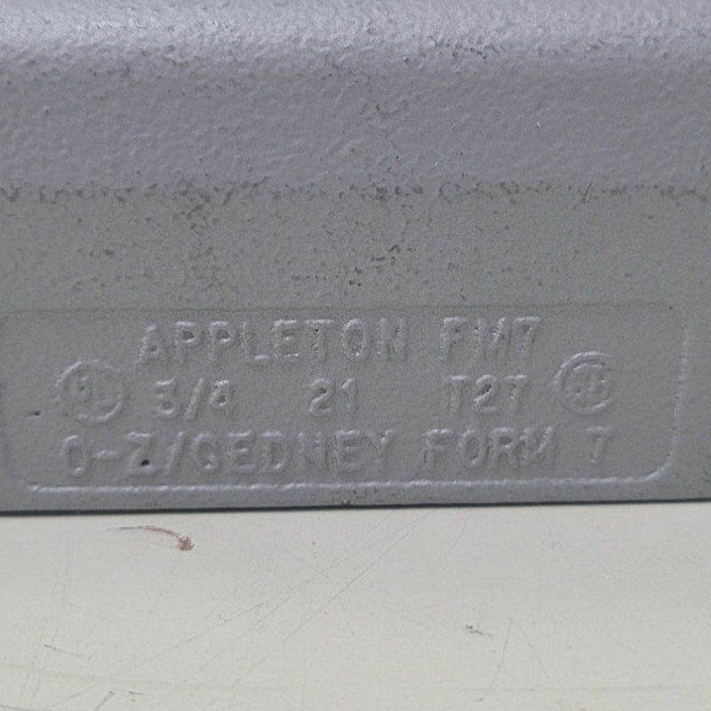 4 New Appleton FM7 3/4" 21 T27 O-Z Gedney Form 7 Metal Electrical Conduits