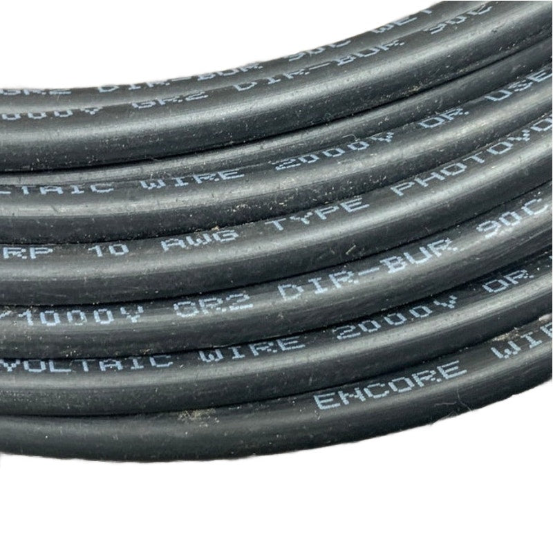 65’ Encore 10 AWG Photovoltaic PV Direct Burial Wet or Dry Sun-Res 2000V Wire