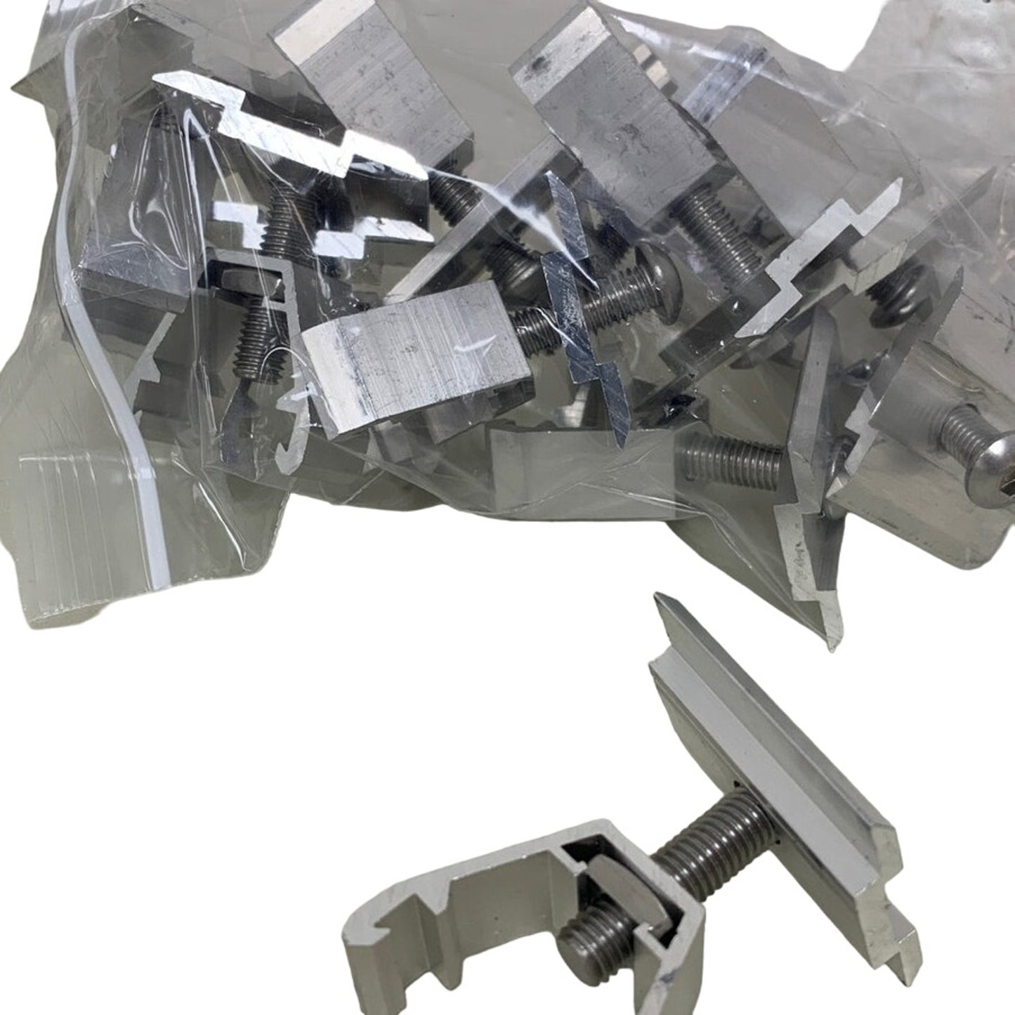 9 New Renusol Middle Clamp 460011 Mill Finish Solar Panel Rack Mounting System