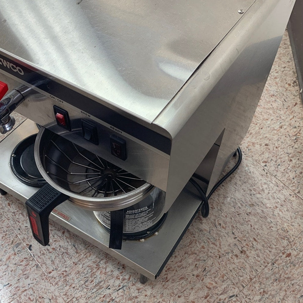 Newco Industrial Office Water Hookup Two Pot Drip Coffee Hot Water Maker