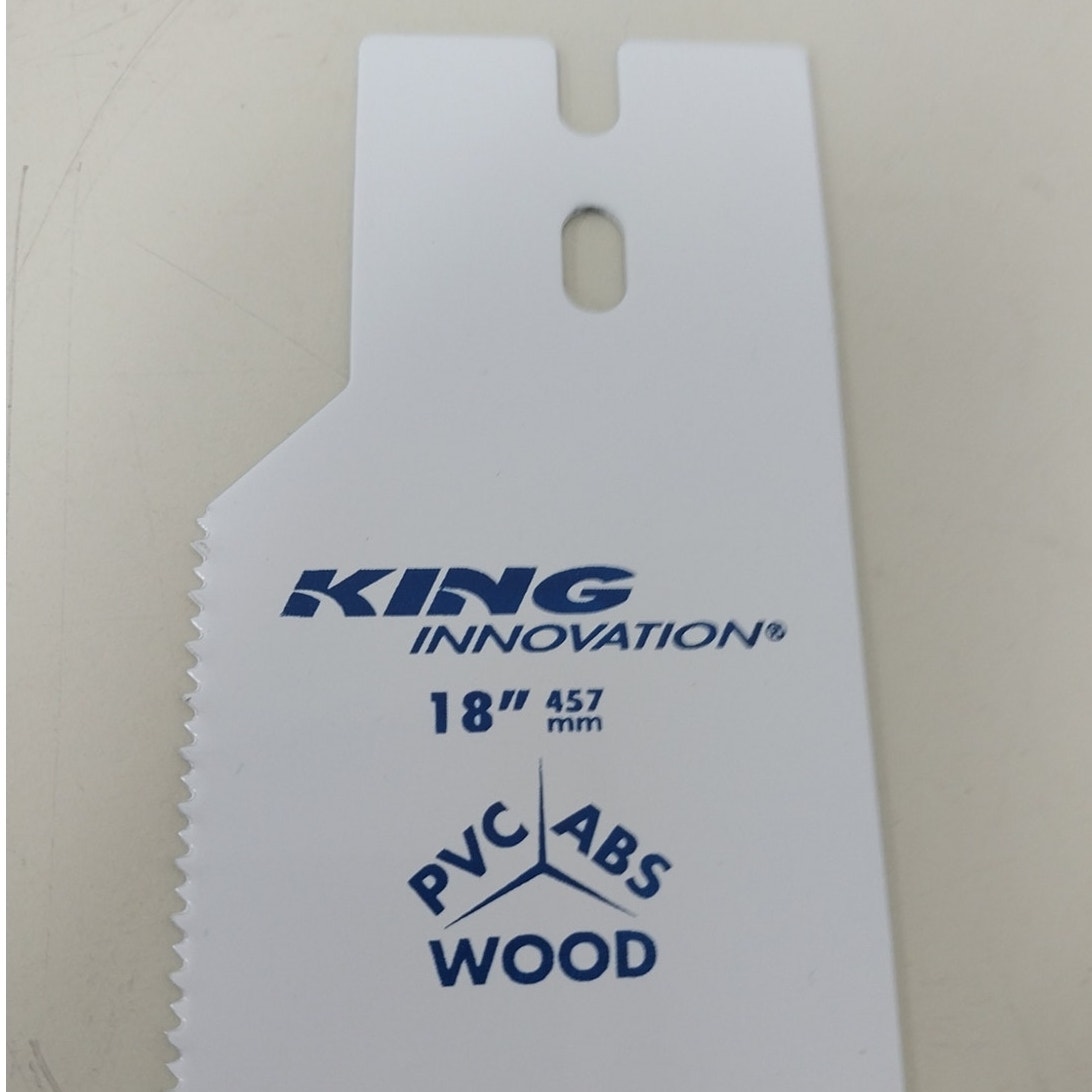 2 New King Innovation 18" 46334 PVC ABS Plastic Pipe Saw Replacement Blades