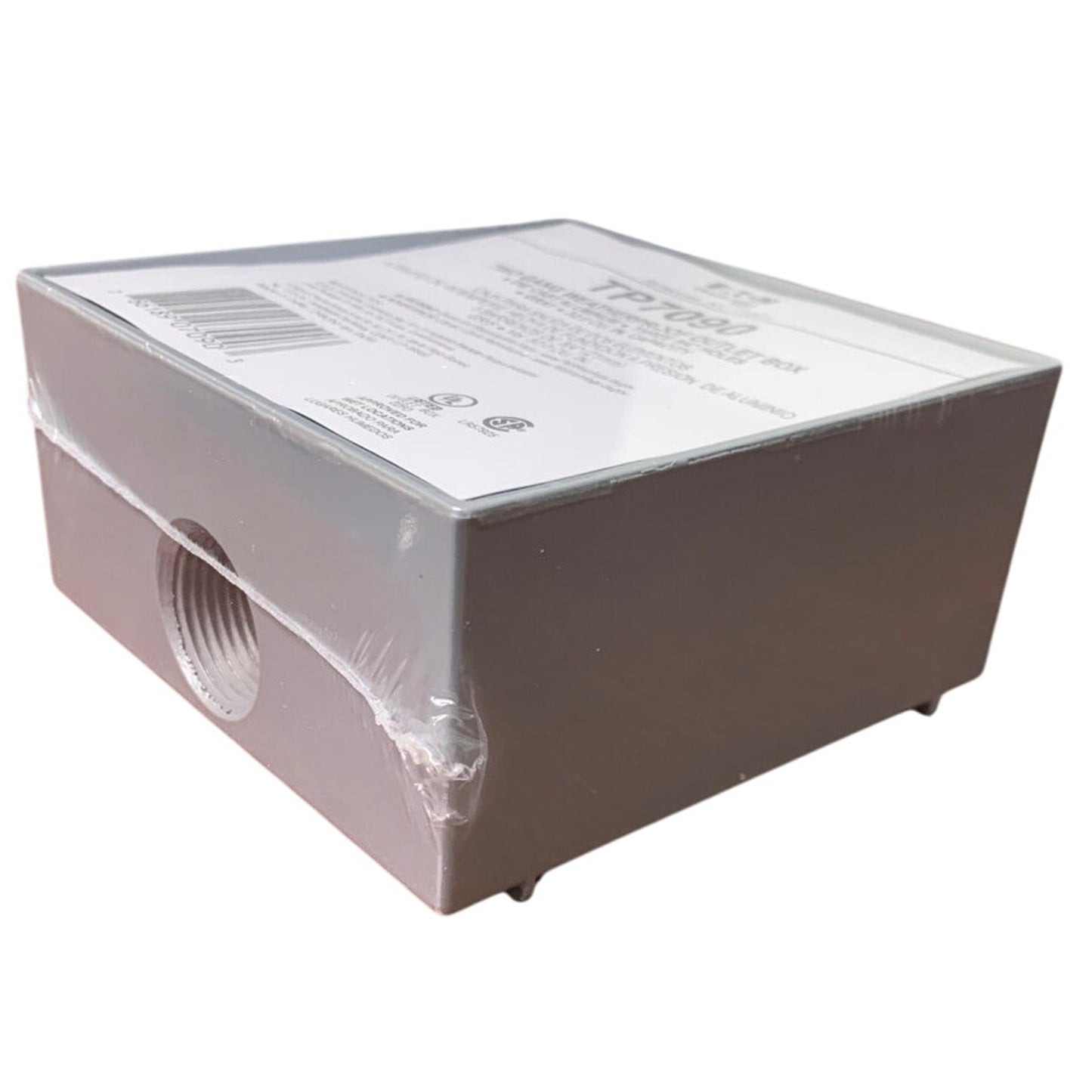 New Eaton TP7090 Two Gang Weatherproof Aluminum 4.5" Outlet Box w Cover