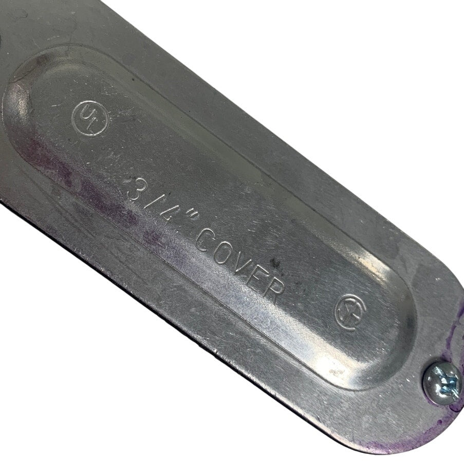 2 New Open Box Rigid 3/4" LB Aluminum Conduit Bodies W Gasket Cover and Screws