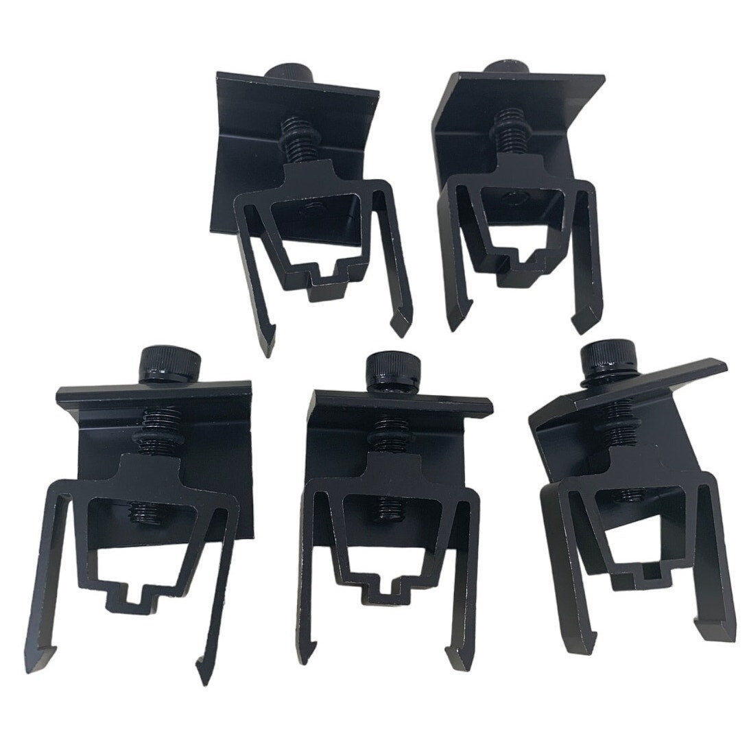 5 New Sunmodo SMR Pop-On Black K10418-BK3 Solar Panel Module End Clamps