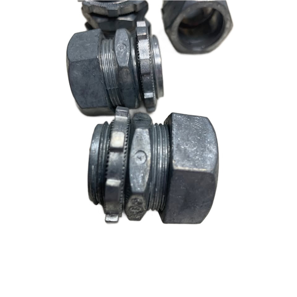 4 New Open Box 3/4" EMT Compression Concrete Tight Connectors