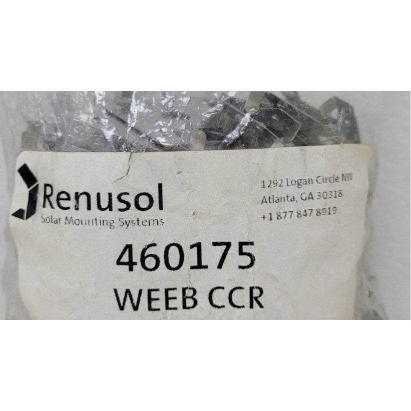 REWORK 25 New Renusol 460175 Silver Top Clamp Washer 1.59" by 1.26"