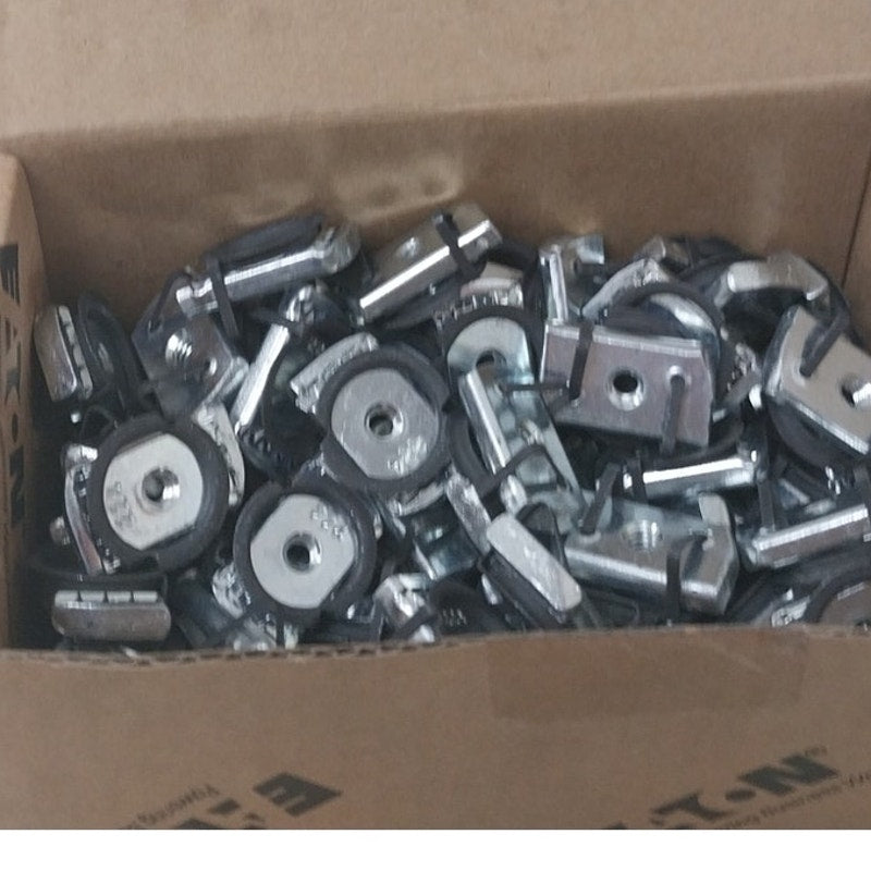 10 New Eaton TN224 ZN (1/4) Zinc Plated B-Line Series Twirl Nut