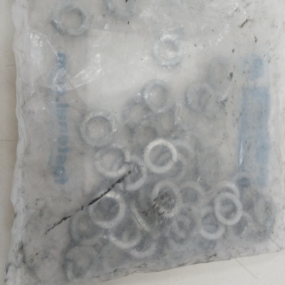 50 New Fastenal 3/8" Galvanized Regular Split Lock Washers