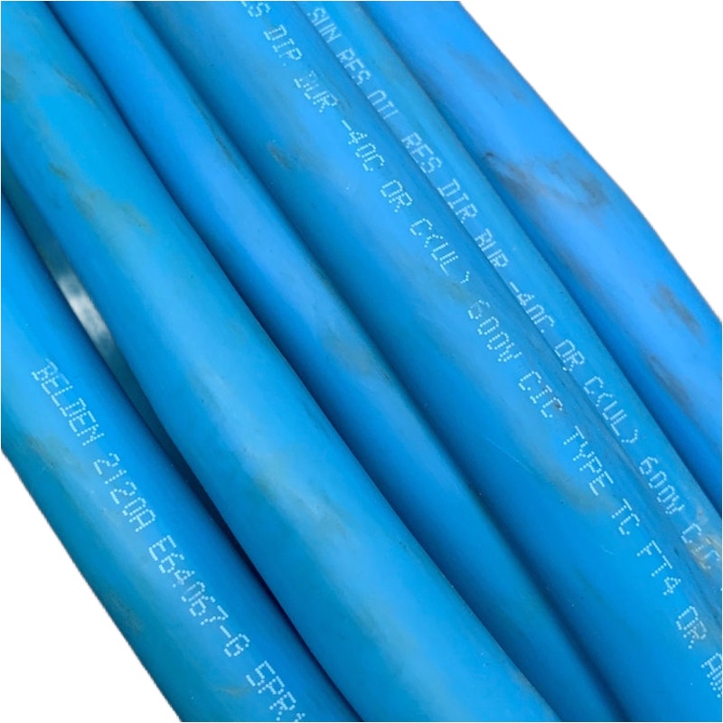 100' Belden 2120A 5 Pair18 Shielded 600V Type TC-ER Blue FT4 Direct Burial Cable