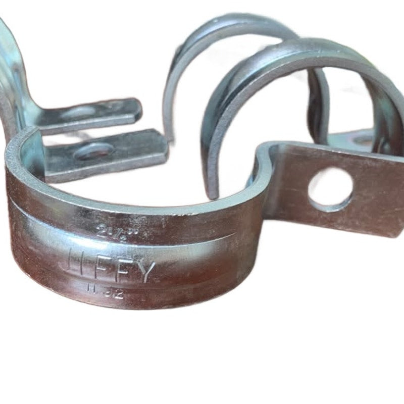 5 New 2.5" Jiffy Metal Pipe Strap One Hole H32 EMT Fittings Open Box