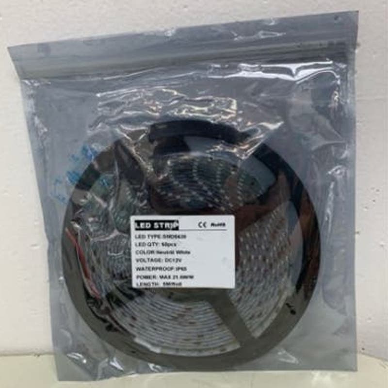 New RoHS LED Type SMD5630 Neutral White DC12V 5M Roll LED Strip
