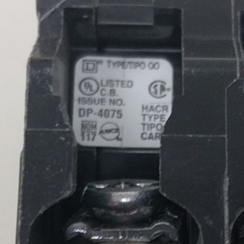 New Square D 20A 120/240V 10KA QO240 Circuit Breaker - Open Box