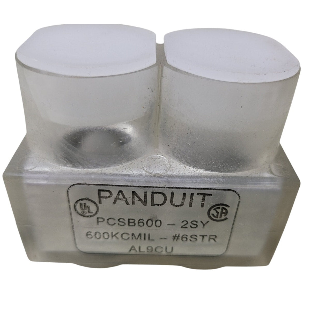 New Panduit PCSB600 AL9CU 4 600 kc Electrical Mill 4 Lug Pass Through