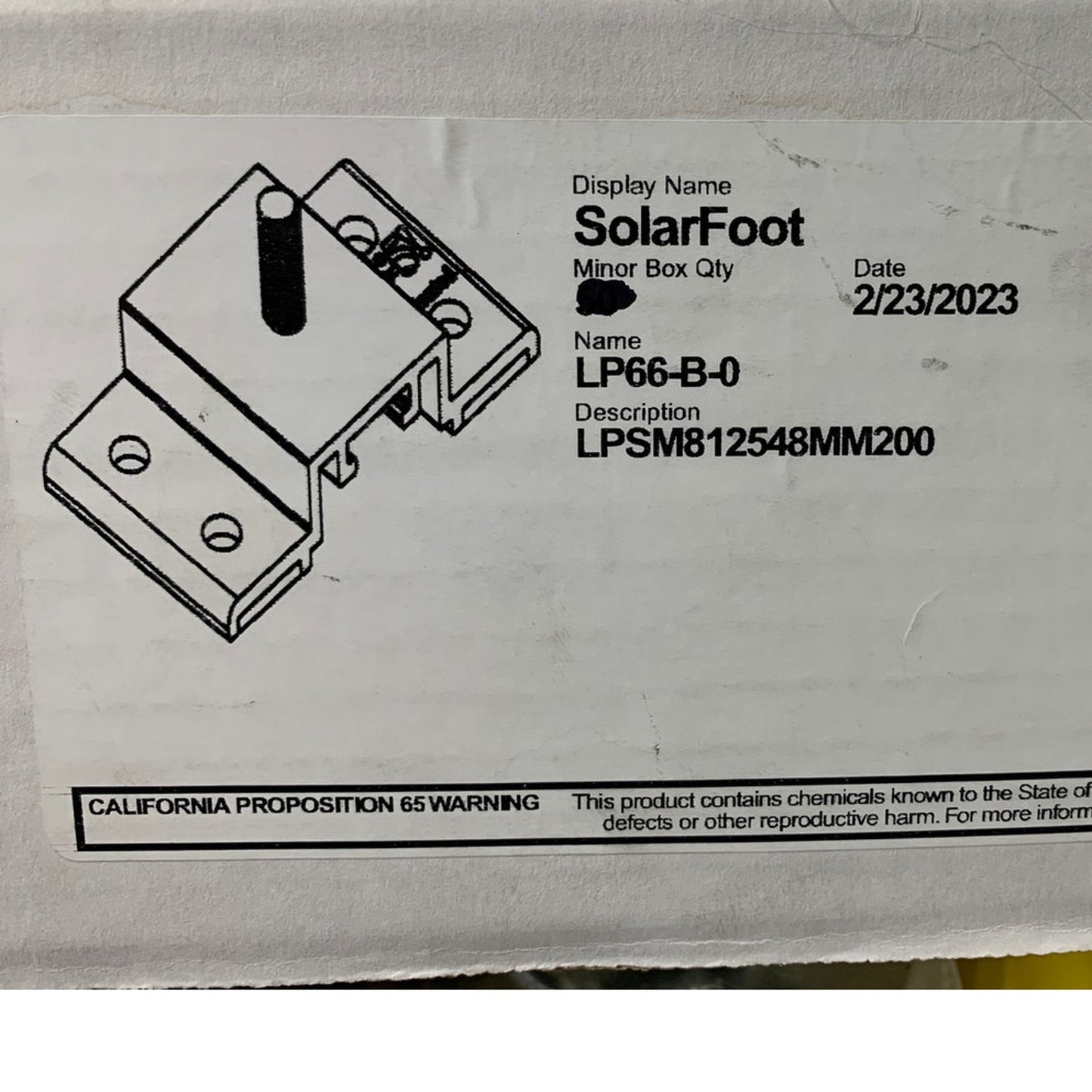 2 New S-5! Solutions SolarFoot LP66-B-0 Metal Roof Mount Solar Module Brackets