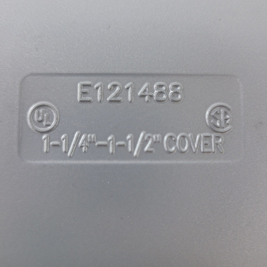 3 New Emerson Industrial 1.25" to 1.5" E121488 Metal Conduit Body Covers